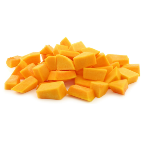 Butternut Squash Hand Diced 20mm - 1kg