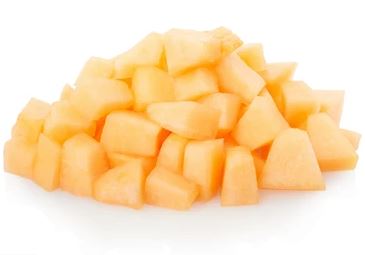 Melon Cataloupe Diced 20mm - 1kg