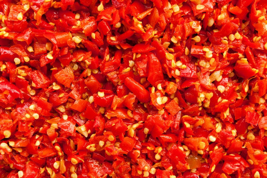 Chillies Red Hand Diced Seeded 5mm - 1kg