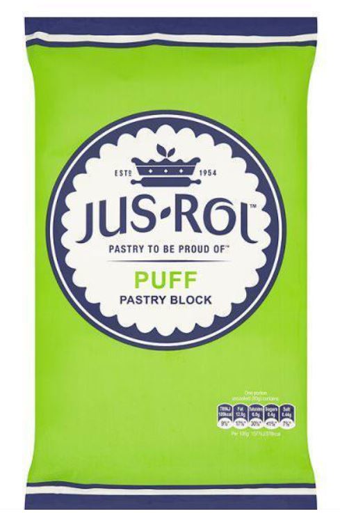 Frozen Puff Pastry Block