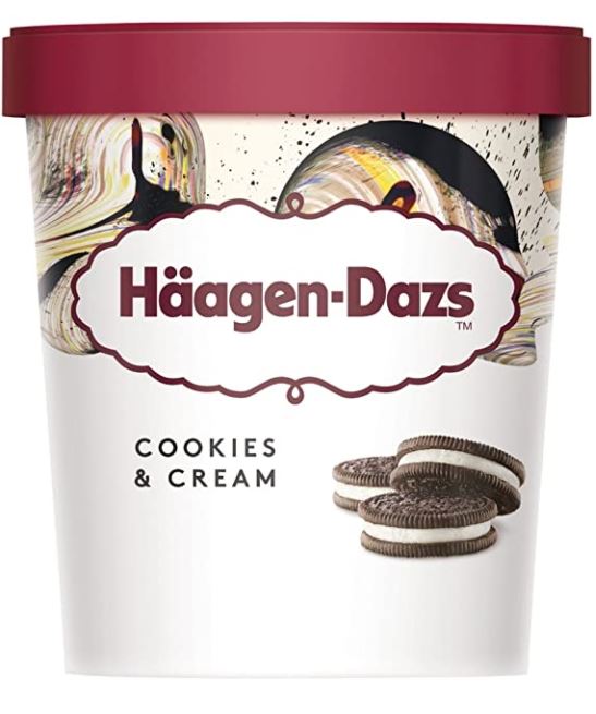 Haagen Dazs Cookies & Cream Box (12x100ml)