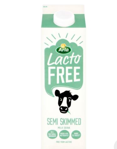 Lactofree Semi Skimmed Fresh Milk 1ltr