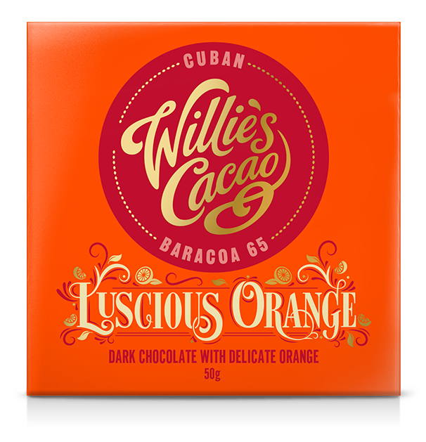 Willie’s Cacao Chocolate  - Luscious Orange Dark Chocolate Bar (50g)