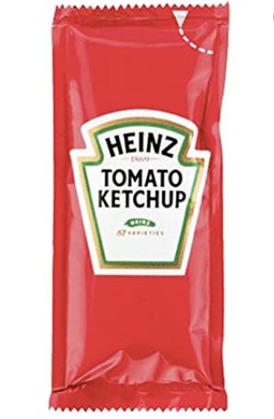 Tomato Ketchup Heinz Sachet Box - 200 x 10ml