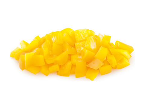 Pepper Yellow Hand Diced 10mm - 1kg