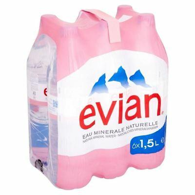 Evian Still Mineral Water - 6x1.5Ltr