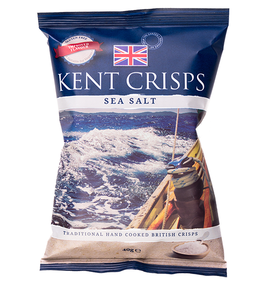 Kent Crisps - Sea Salt - 20x40g-Watts Farms