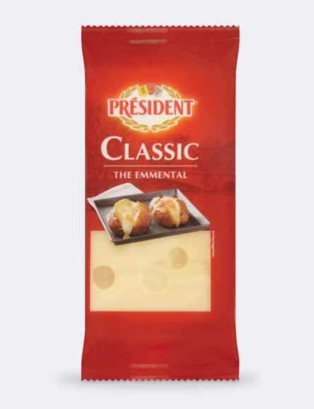 President Cheese - Emmental Cheese Block - 200g-Watts Farms