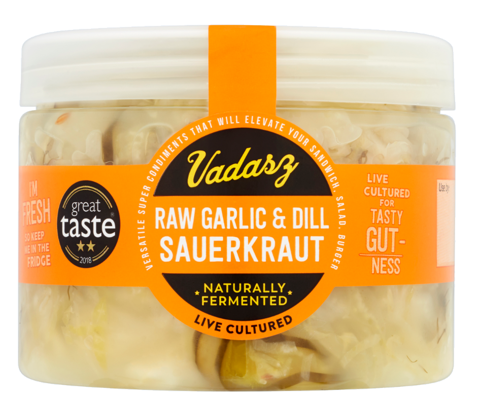 Vadasz Raw Garlic & Dill Sauerkraut